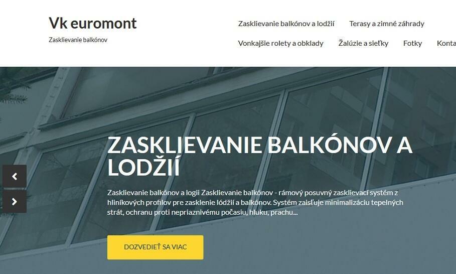 V.K. Euromont – zasklievanie balkónov, ktoré sa vyplatí V.K. Euromont – zasklievanie balkónov, ktoré sa vyplatí