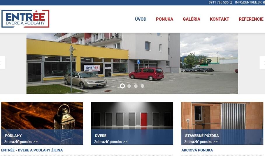 ENTRÉE - posuvné dvere a kvalitné podlahy ENTRÉE - posuvné dvere a kvalitné podlahy
