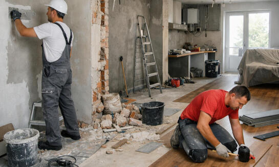 Kompletná rekonštrukcia bytu krok za krokom: Od omietok až po finálnu podlahu