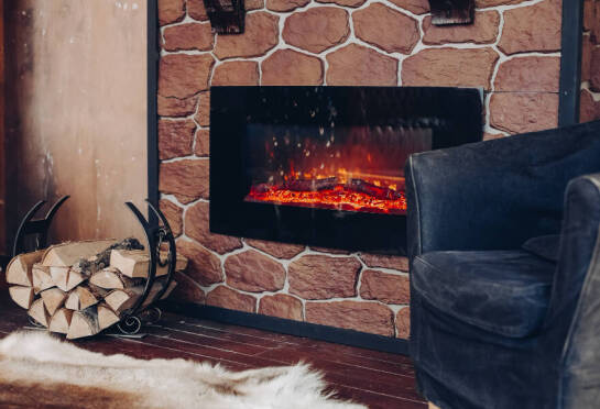 Obklad krbu z kameňa ako dizajnový a trvácny prvok interiéru