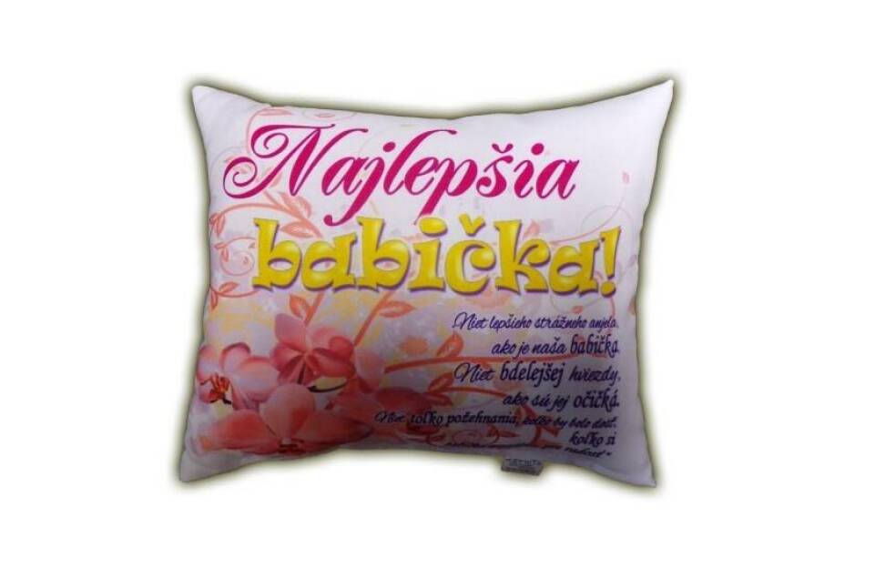 Darčekové vankúše s nápismi