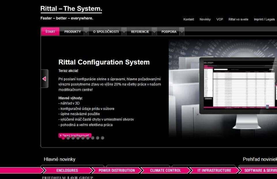 RITTAL - dátové rozvádzače vysokej kvality