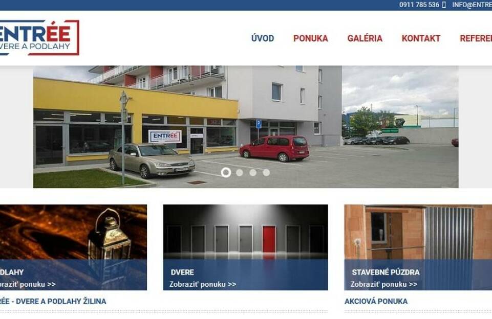 ENTRÉE - posuvné dvere a kvalitné podlahy