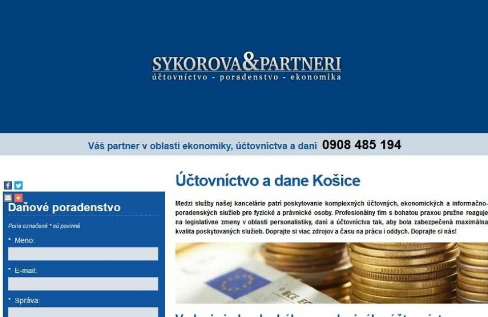 SÝKOROVÁ & PARTNERI - účtovníctvo s poradenstvom